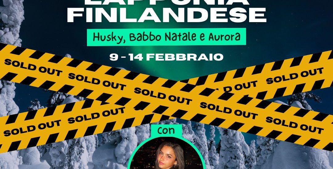 Viaggi di gruppo Esplora - Lapponia Finlandese - Foto locandina con Chiara Casadei