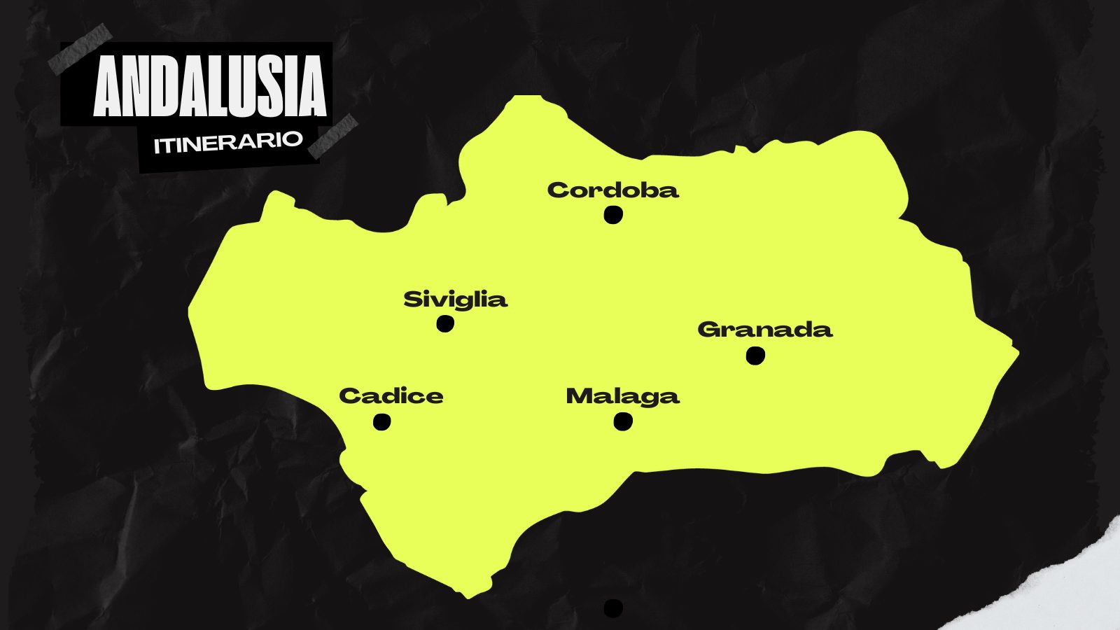 Viaggi di gruppo Esplora - Andalusia - Mappa itinerario Viaggi di gruppo Esplora - Andalusia - Mappa itinerario